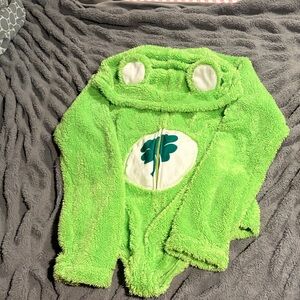 Green Frog Hooded Fleece Jacket